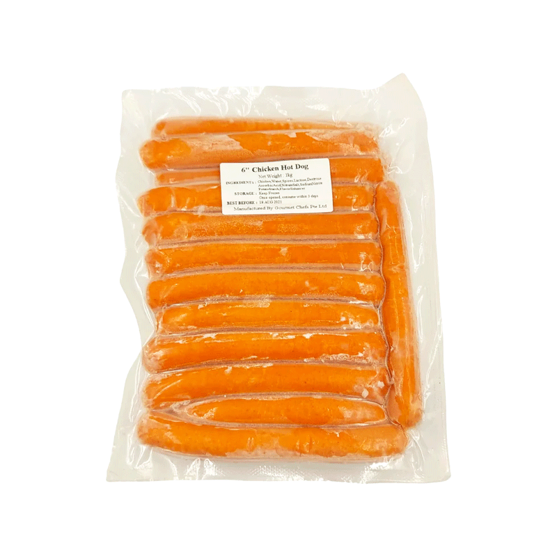 Chicken Hot Dog Jumbo Frozen 1kg