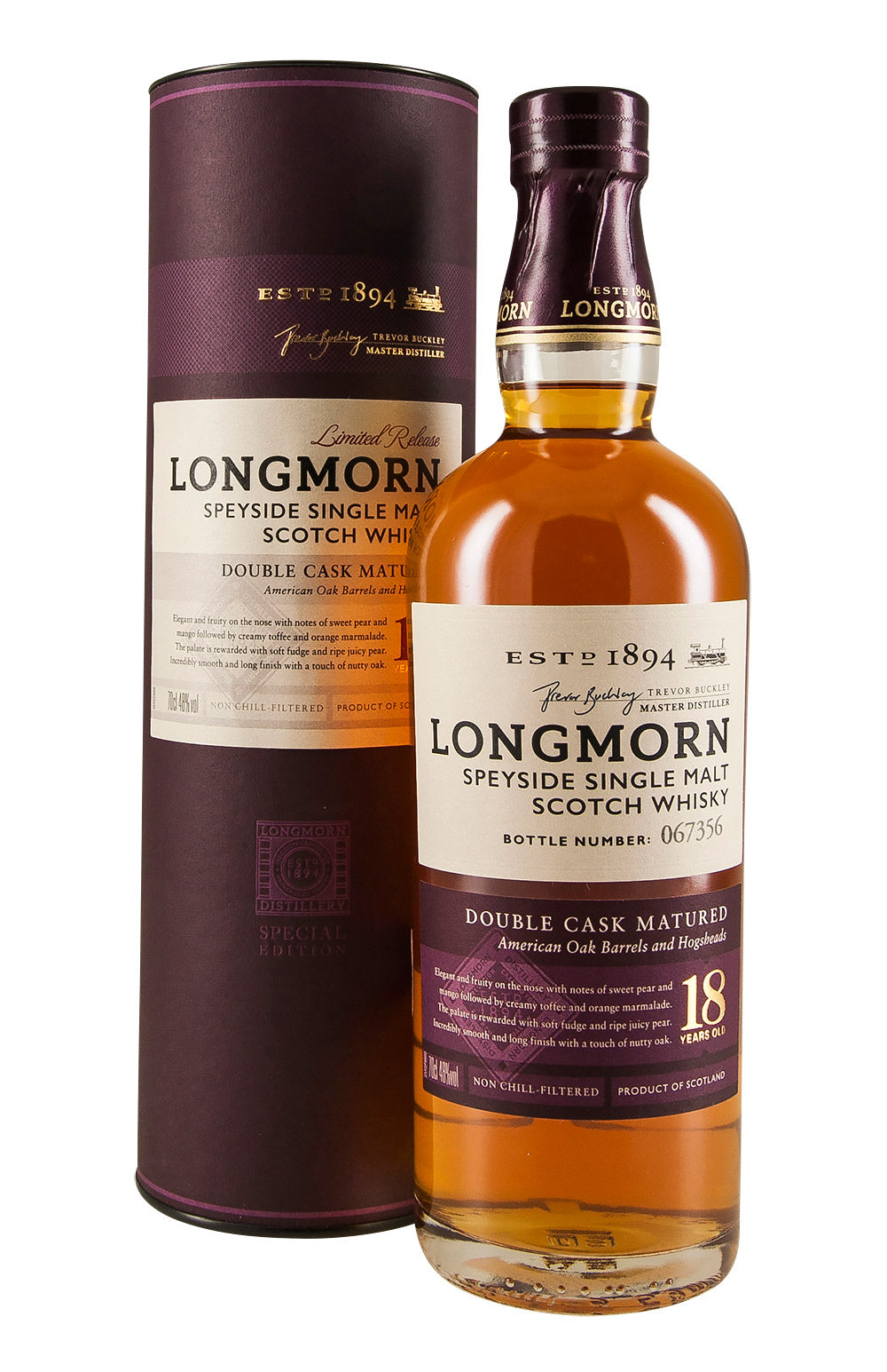 Longmorn 18Yr Single Malt Scotch