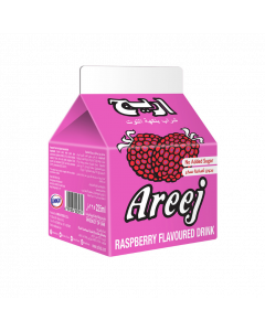 AREEJ RASPBERRY FLAVORED DRINK -NO SUGAR 225ML