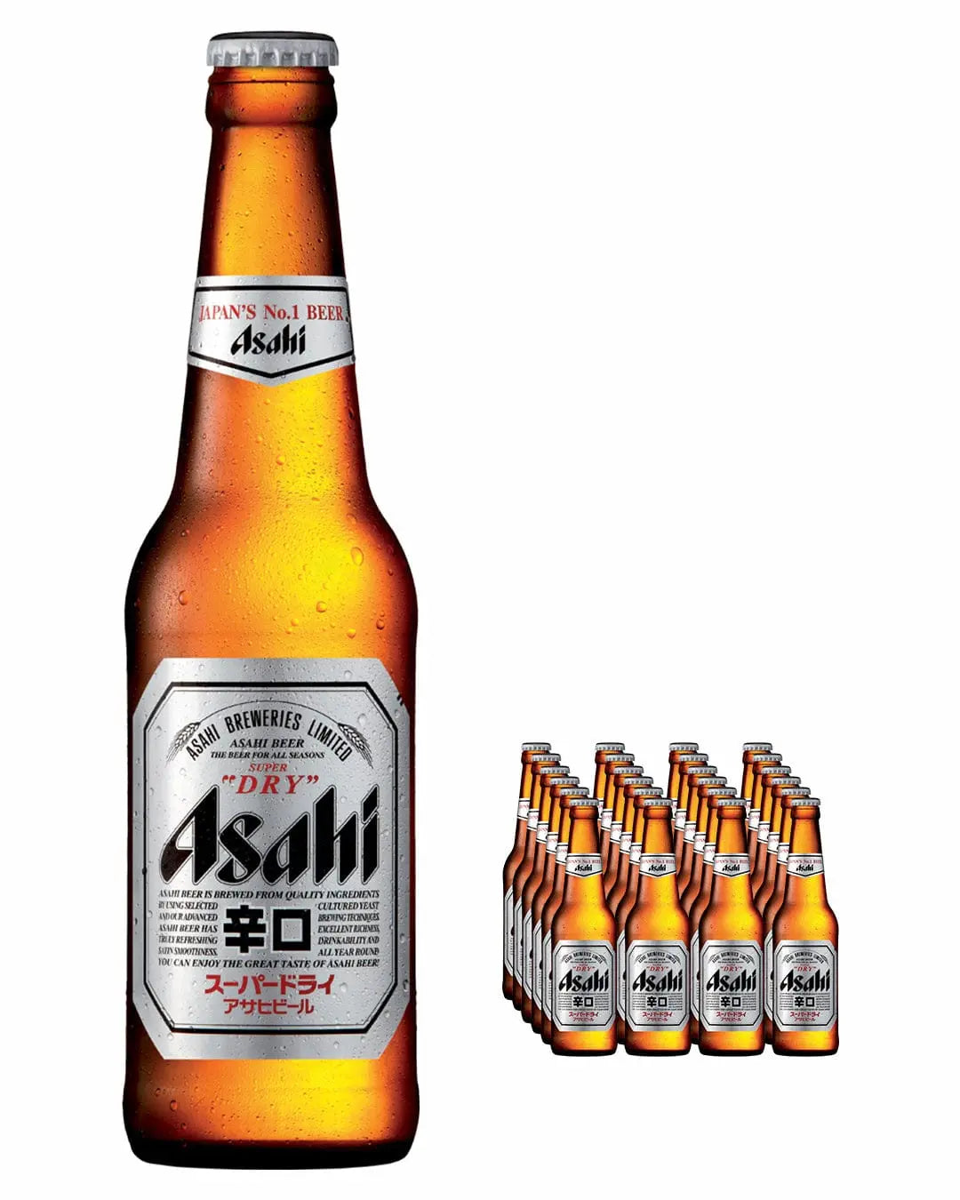 Asahi Super Dry Beer 24X33Cl Bottle