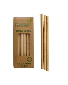 ECO TOUCH BAMBOO STRAW 9MM 50PC