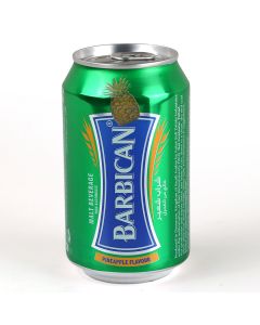BARBICAN PINEAPPLE FLAVOURED MALT BEVERAGE CAN 330 ML