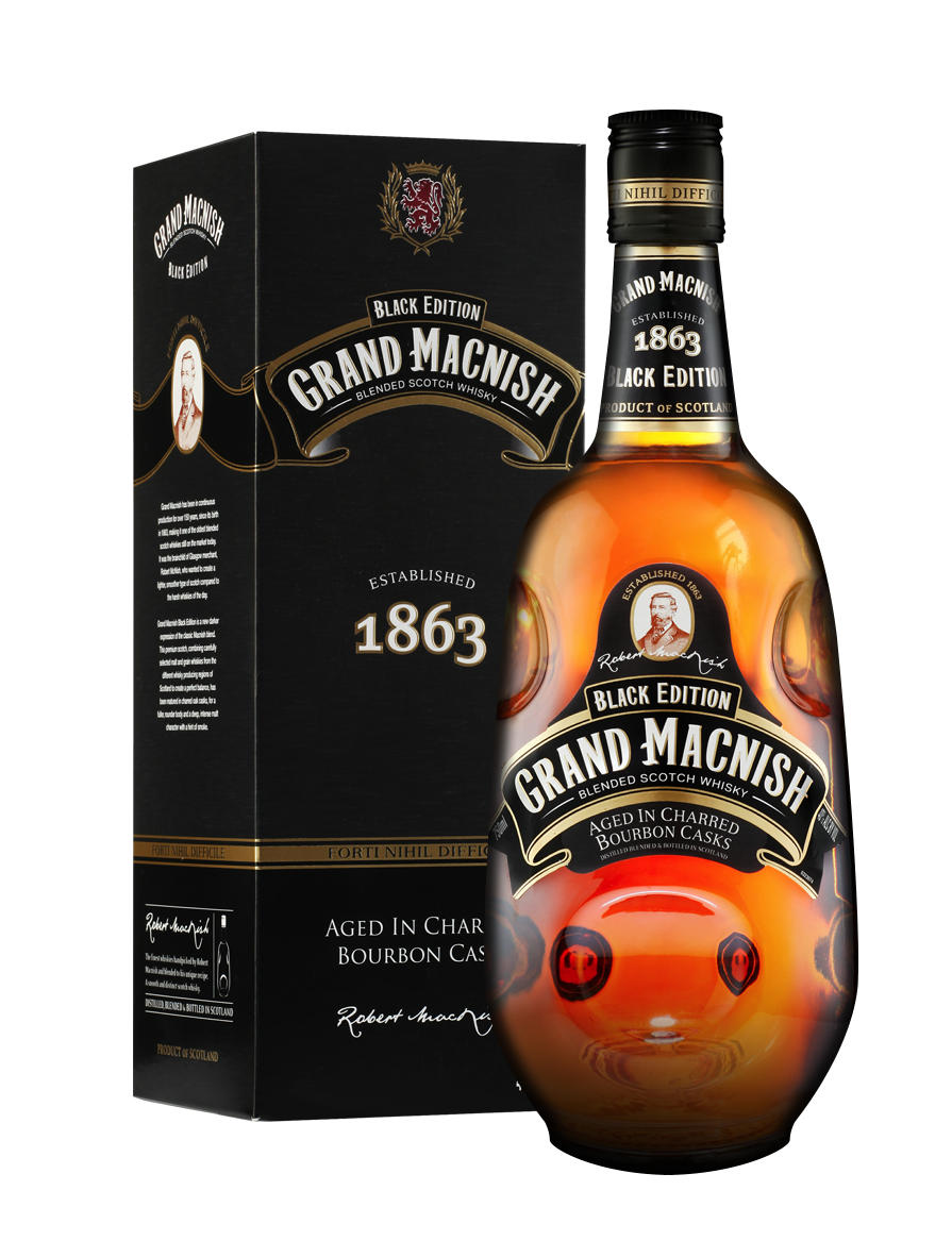 Grand Macnish Black Edi Triple Pk 4X3X1L