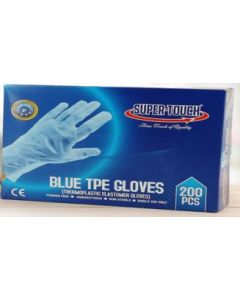 SUPER TOUCH TPE GLOVES BLUE POWDER FREE LARGE 1X200