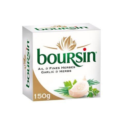 BOURSIN SOFT CHEESE GARLIC AND HERBS