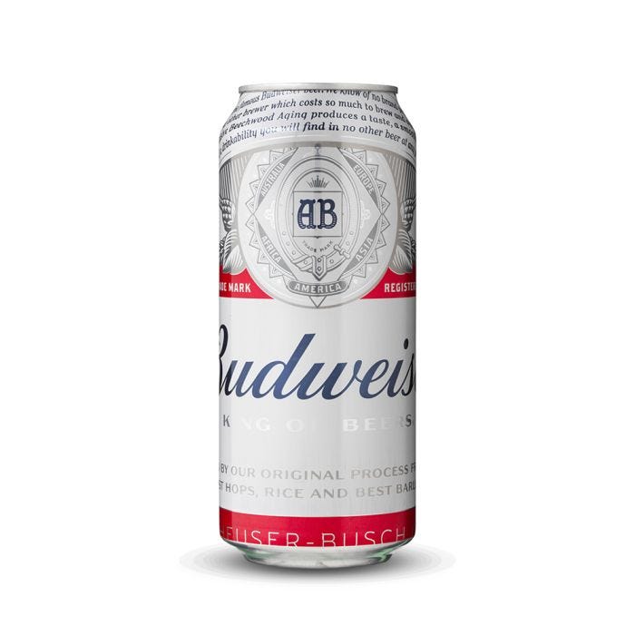 Budweiser 5% ABV