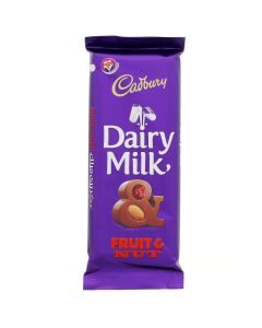 CADBURY DAIRY MILK FRUIT & NUT CHOCOLATE BAR 100GM