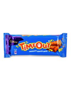 CADBURY TIME OUT CRUNCHY CHOCOLATEY WAFERS 41.6GM