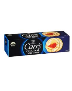 CARR'S ORIGINAL TABLE WATER CRACKERS 125GM