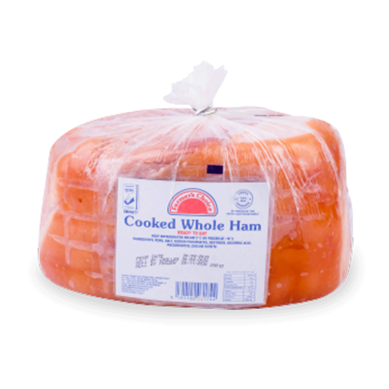 Kenyan Pork Gammon (Ham) Cooked Frozen Approx 2.2kg