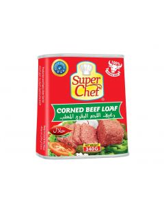 SUPER CHEF CORNED BEEF LOAF 340 GM