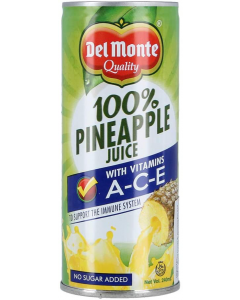 DEL MONTE PINEAPPLE JUICE UNSWEETENED 240ML