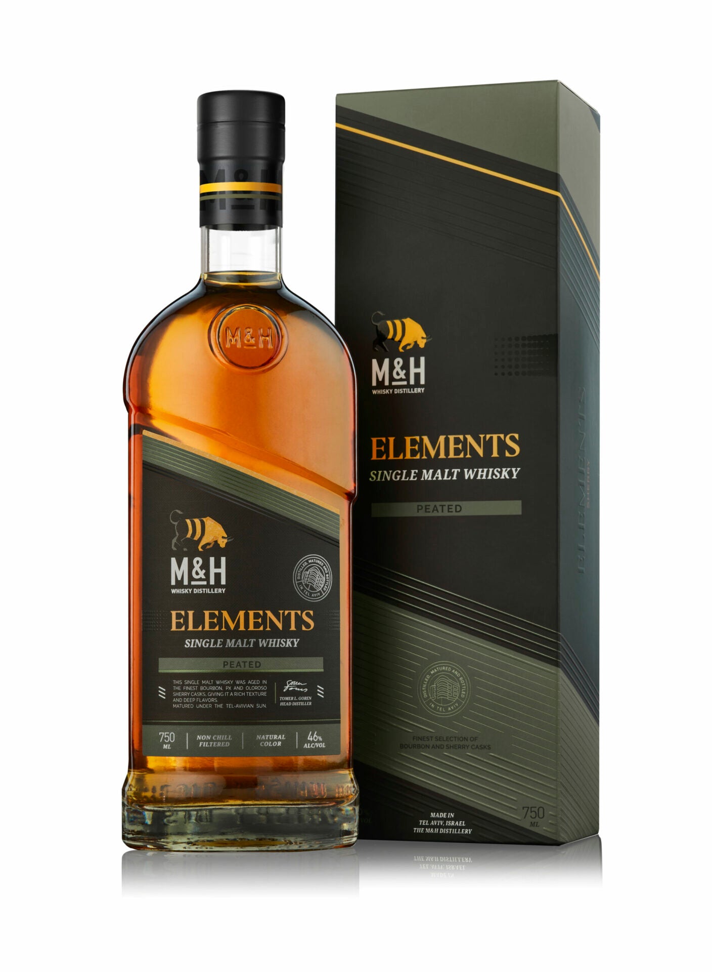 M&H Elements Peated Cask Single Malt