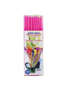 SUPER TOUCH FLEXI ARTISTIC STRAWS MIX COLOR 6X240MM 100PC