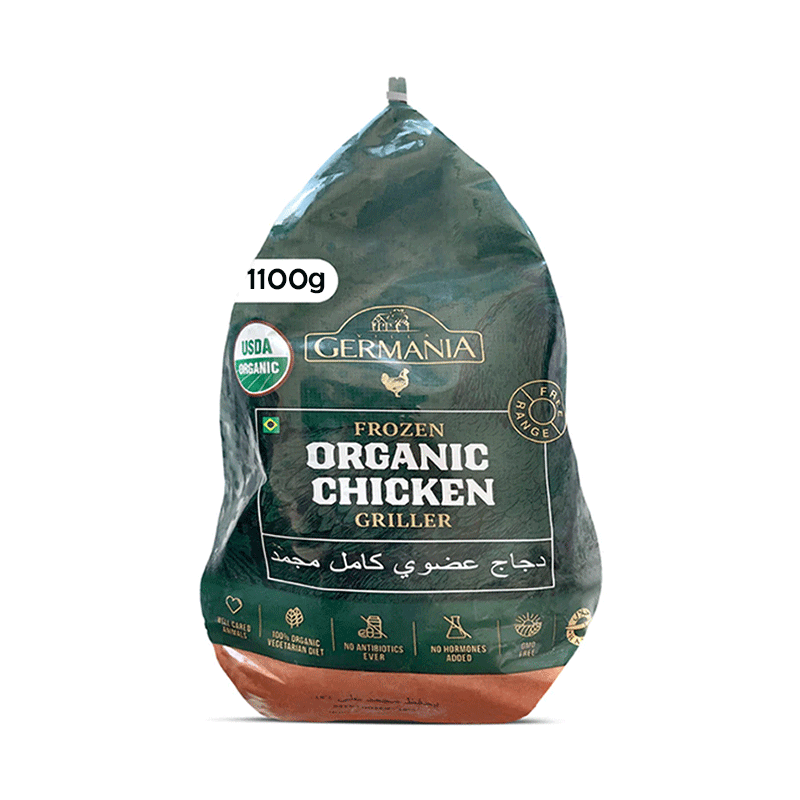 Organic Frozen Whole Chicken 1.1kg