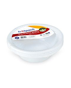 Hotpack-plastic bowls 12oz – 25 pcs