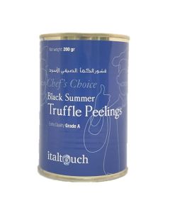 ITALTOUCH BLACK SUMMER TRUFFLE PEELINGS TUBER AESTIVUM, JUICE AND SALT 200GM