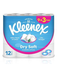 KLEENEX BATH TISSUES 200'S (9+3 FREE)12PCS