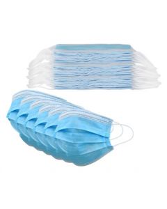 FACE MASK 3 PLY W/EAR LOOP - BLUE