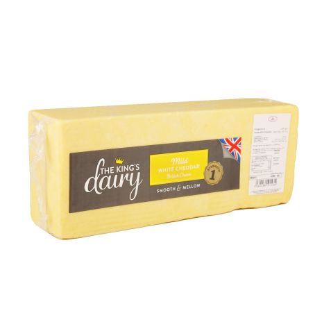 KINGS DAIRY WHITE MILD CHEDDAR CHEESE