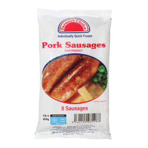 Pork Sausages Frozen 454g