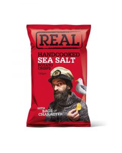 REAL CRISPS SEA SALT POTATO CRISPS 150GM