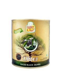 SUPER CHEF BLACK SLICED OLIVES 3KG