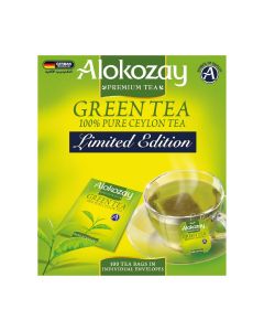 ALOKOZAY GREEN TEA ENVELOPE LIMITED EDITION 100X2GM