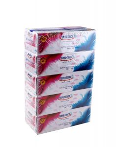 SUPER TOUCH - FACIAL TISSUE BOX 2 PLY 150 SHEETS,1 X 5