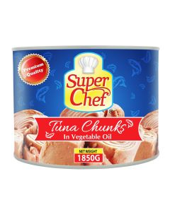 SUPER CHEF TUNA CHUNKS IN OIL 1850GM