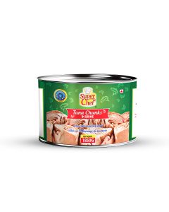 SUPER CHEF TUNA CHUNKS IN BRINE 1850GM