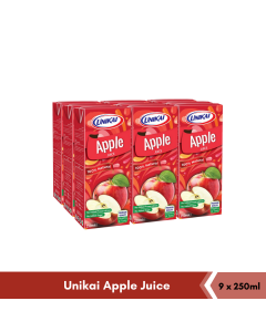 UNIKAI UHT APPLE JUICE 9X250ML