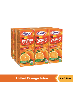 UNIKAI UHT ORANGE JUICE 9X250ML