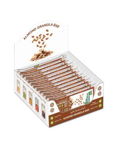 VEGANWAY ALMOND GRANOLA BARS DISPENSER 12X40GM